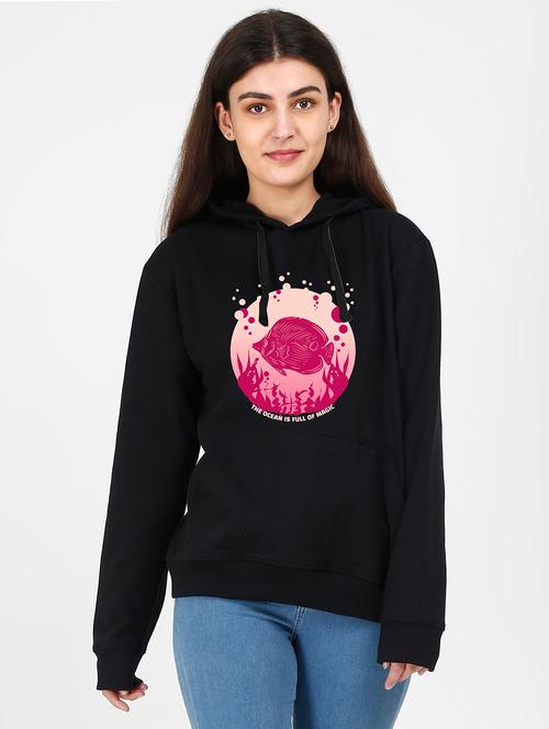 hooded neck graphic sweatshirt - 17972927 - Very Small Image - 1