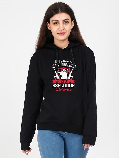 hooded neck graphic sweatshirt - 17972961 - Very Small Image - 1