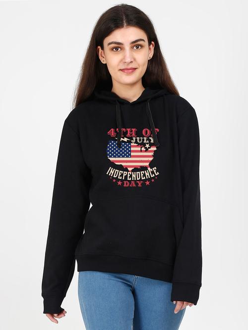 hooded neck graphic sweatshirt - 17972973 - Very Small Image - 1