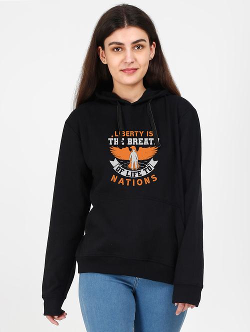 hooded neck graphic sweatshirt - 17973033 - Very Small Image - 1