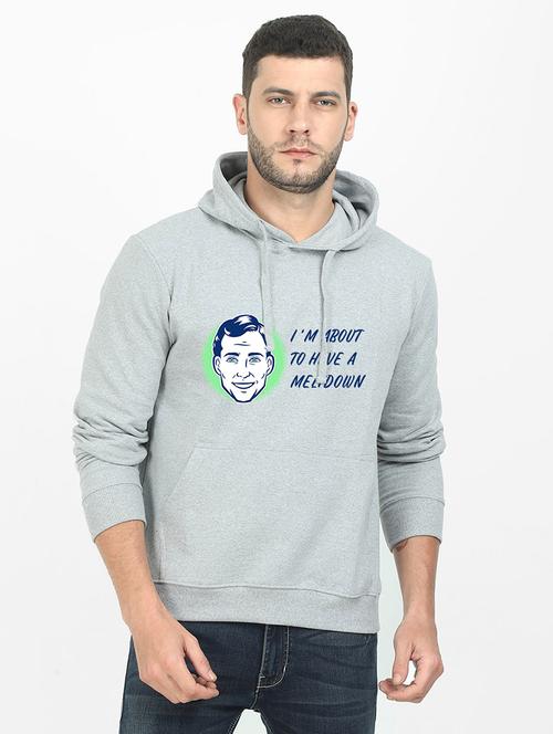grey printed sweatshirt - 17973795 - Very Small Image - 1