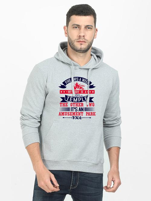 grey printed sweatshirt - 17973823 - Very Small Image - 1