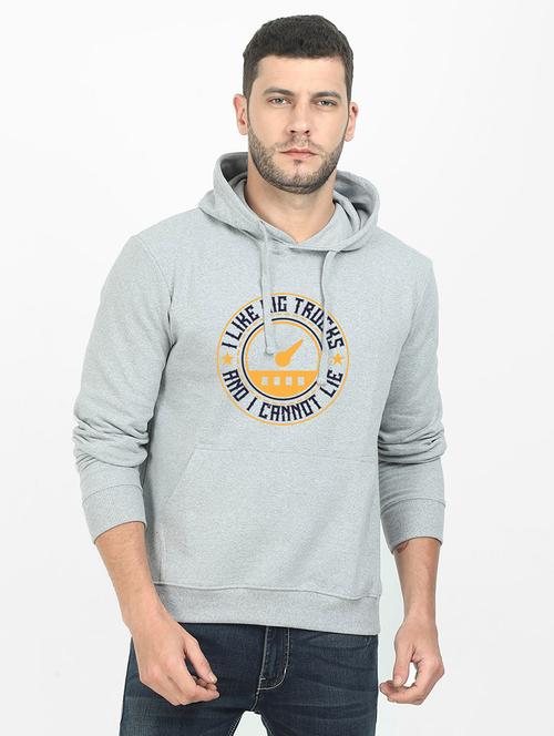 grey printed sweatshirt - 17973850 - Very Small Image - 1