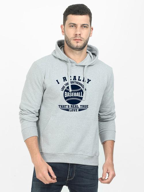 grey printed sweatshirt - 17973861 - Very Small Image - 1