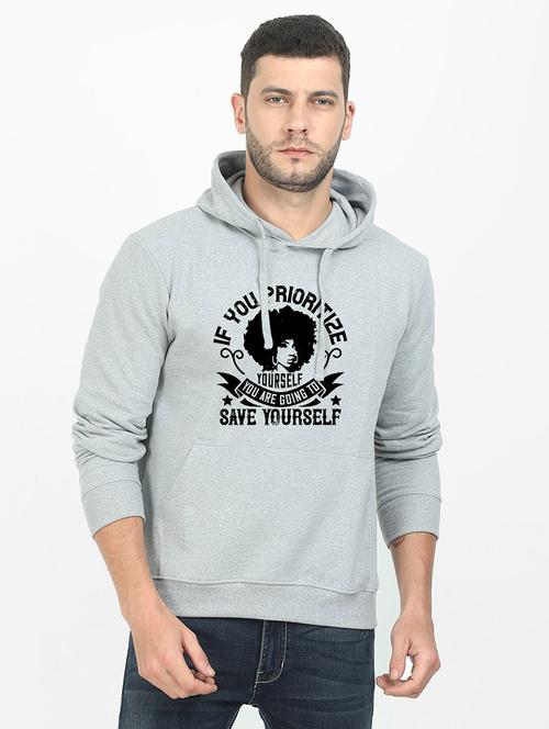 grey printed sweatshirt - 17973870 - Very Small Image - 1