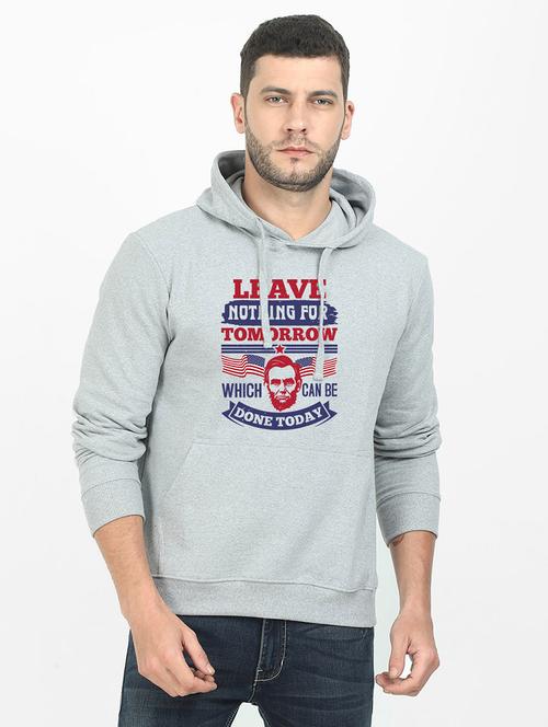 grey printed sweatshirt - 17973883 - Very Small Image - 1