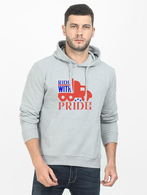 grey printed sweatshirt - 17973915 - Very Small Image - 1