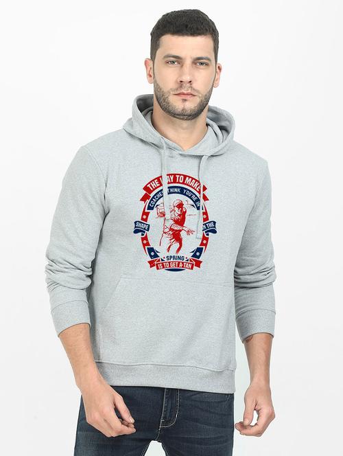 grey printed sweatshirt - 17973939 - Very Small Image - 1