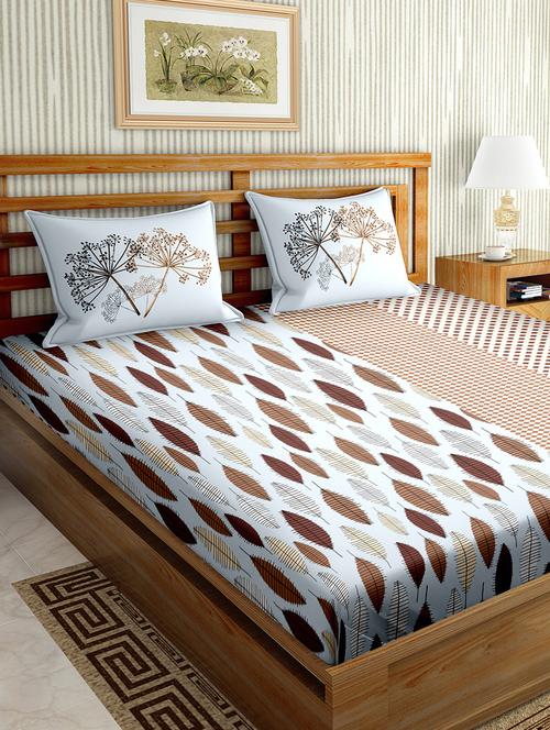 multi colored cotton bedsheet - 17976038 - Very Small Image - 1