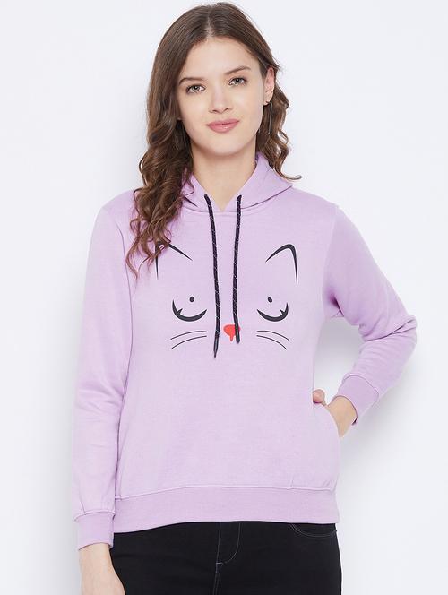 hooded neck graphic sweatshirt - 17976107 - Very Small Image - 1