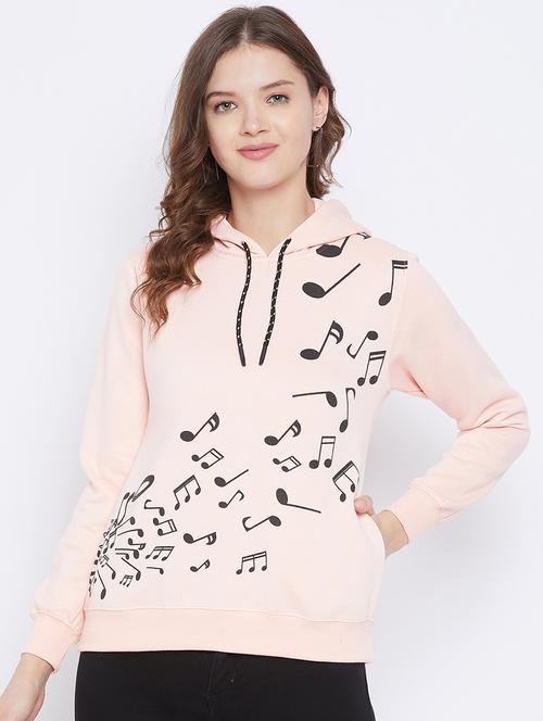 hooded neck printed sweatshirt - 17976111 - Very Small Image - 1