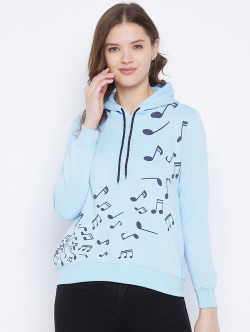 hooded neck printed sweatshirt - 17976112 - Very Small Image - 1