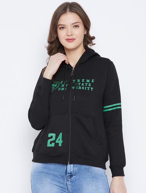 hooded neck printed sweatshirt - 17976141 - Very Small Image - 1
