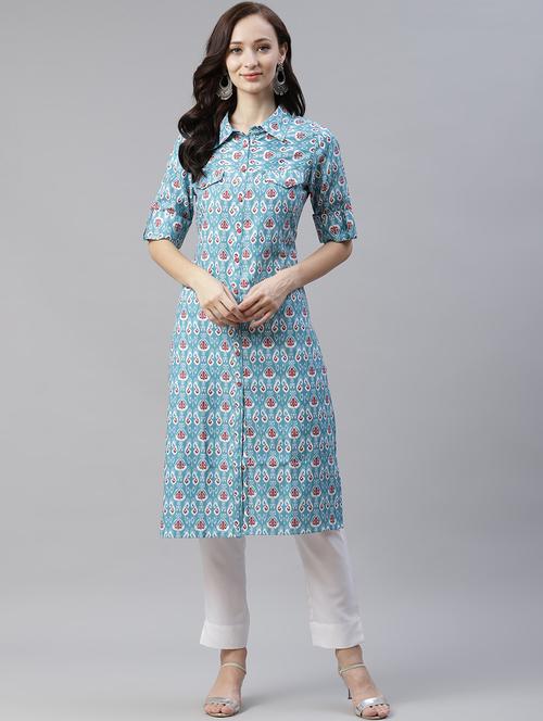 ikat kurta pant set - 17977327 - Very Small Image - 1
