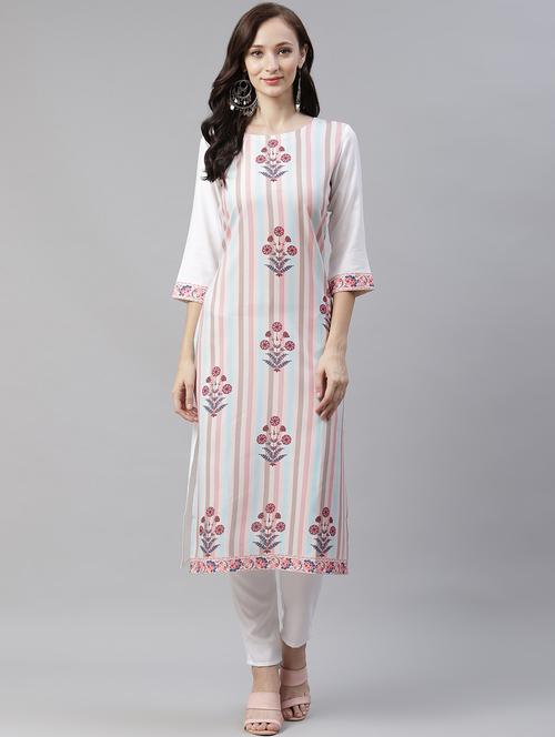 floral kurta pant set - 17977354 - Very Small Image - 1