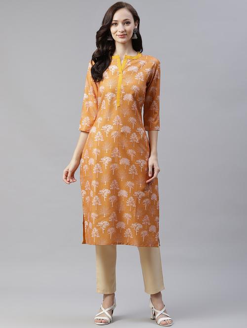 printed kurta pant set - 17977375 - Very Small Image - 1
