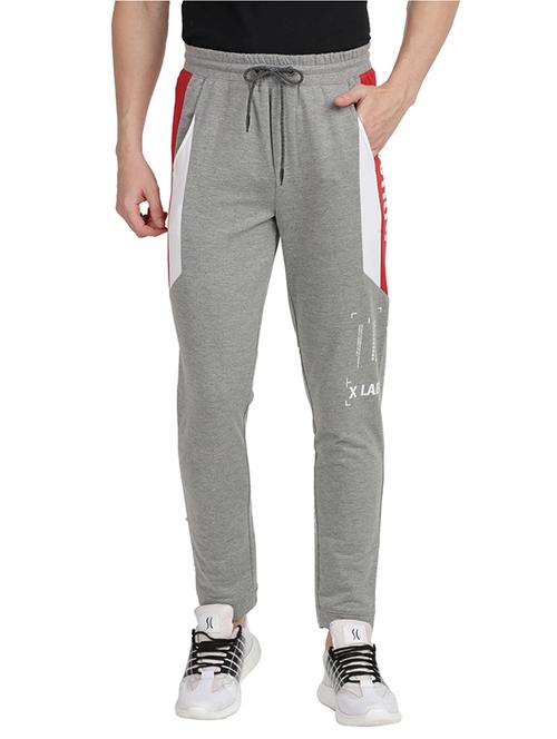 grey color block track pant - 17977602 - Very Small Image - 1