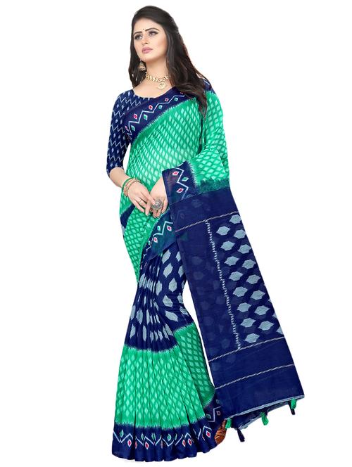 ikat printed saree - 17977635 - Very Small Image - 1