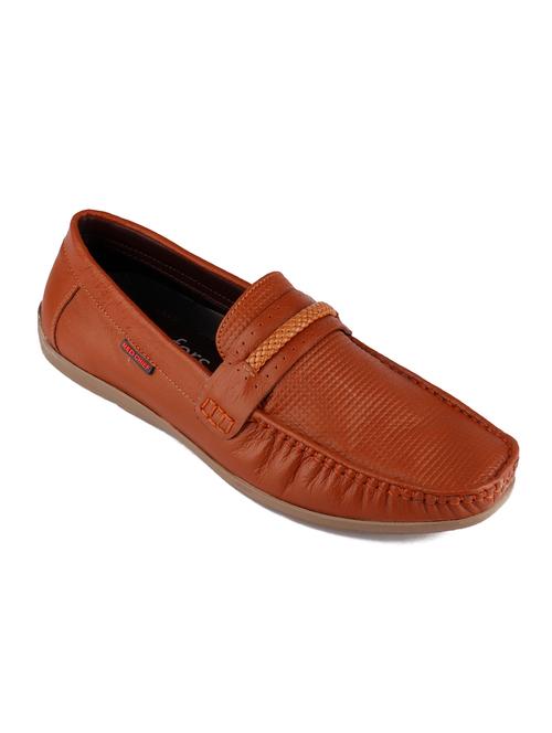 tan leather slip on loafers - 17978020 - Very Small Image - 1