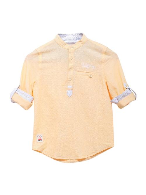 yellow solid shirt - 17978099 - Very Small Image - 1