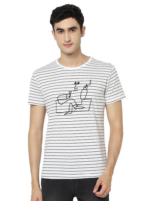 white all over print t-shirt - 17978931 - Very Small Image - 1