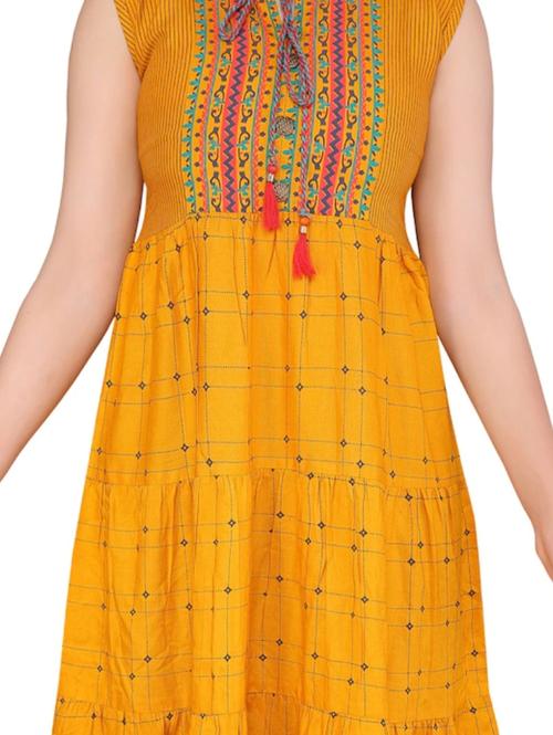 yellow mal kurtas & kurta set - 17979280 - Very Small Image - 1