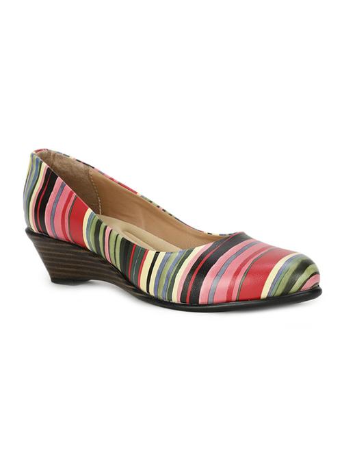 red pu slip on pumps - 17980095 - Very Small Image - 1
