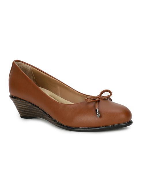 tan pu slip on pumps - 17980201 - Very Small Image - 1