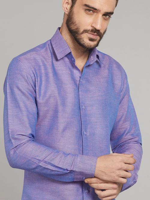 laidback linens pure linen purple casual - 17980459 - Very Small Image - 1