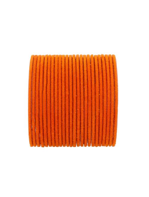 orange velvet bangle set (24 pc) - 17980914 - Very Small Image - 1