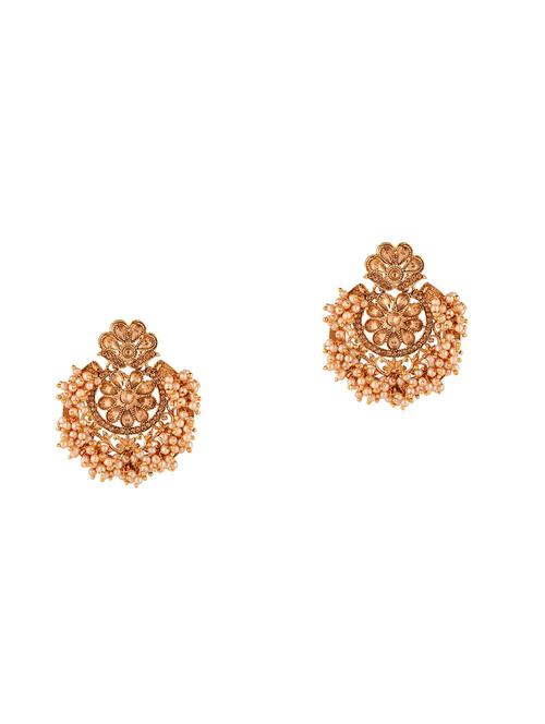 gold copper chandellier earring - 17981830 - Very Small Image - 1