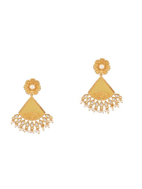 yellow copper drop earring - 17981862 - Very Small Image - 1