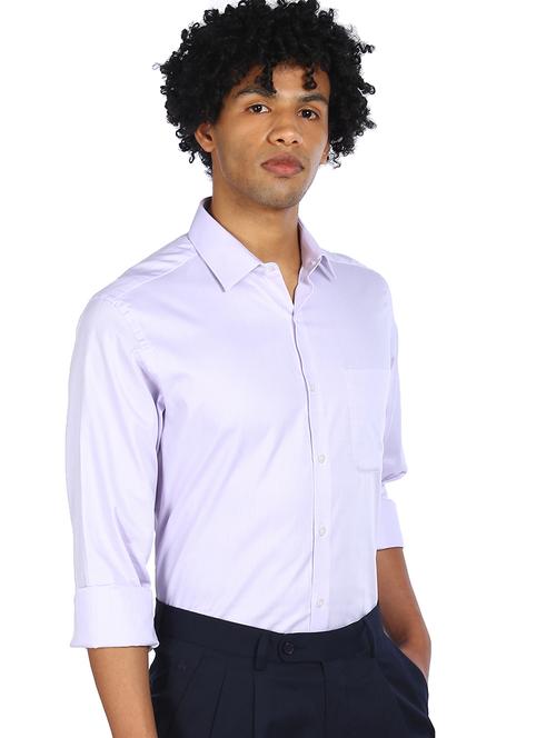 purple self design formal shirt - 17981905 - Very Small Image - 1