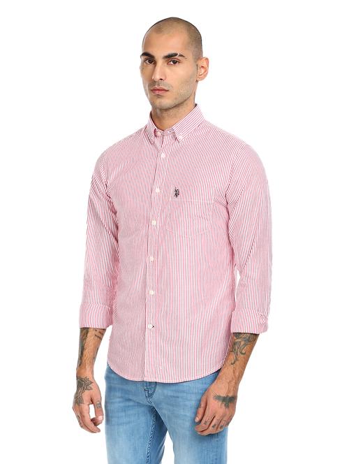 red striped casual shirt - 17982028 - Very Small Image - 1