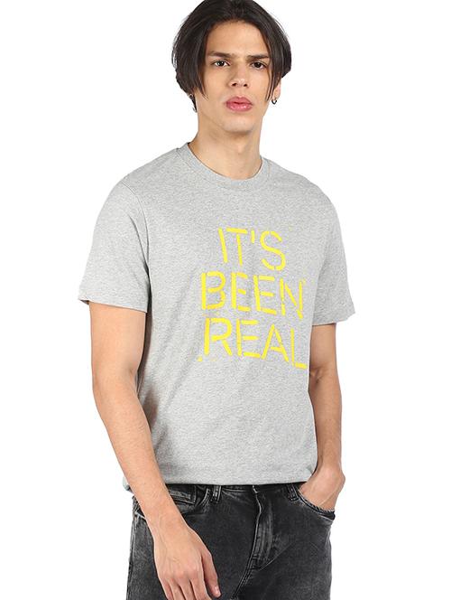 grey printed t-shirt - 17982074 - Very Small Image - 1