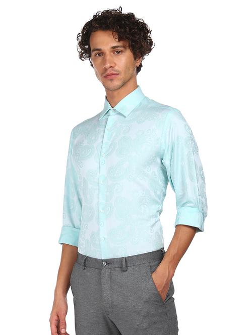 mens self design formal shirt - 17982222 - Very Small Image - 1