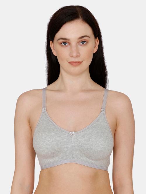 grey solid t-shirt bra - 17982251 - Very Small Image - 1