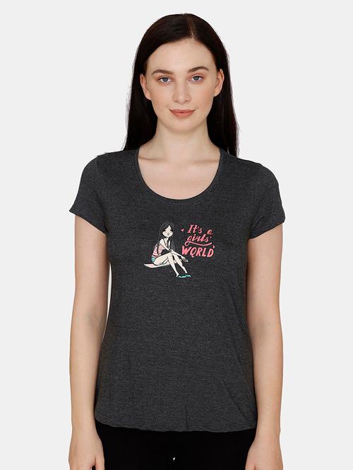 round neck graphic tee - 17982471 - Very Small Image - 1