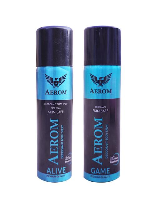 aerom alive and game deodorant body spray for men, 300 ml (pack of 2) - 17982558 - Very Small Image - 1