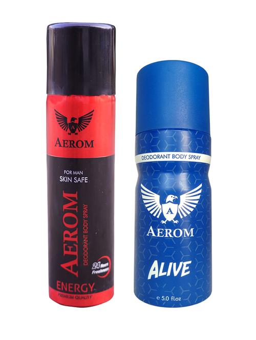 aerom energy and alive deodorant body spray for men, 300 ml (pack of 2) - 17982561 - Very Small Image - 1