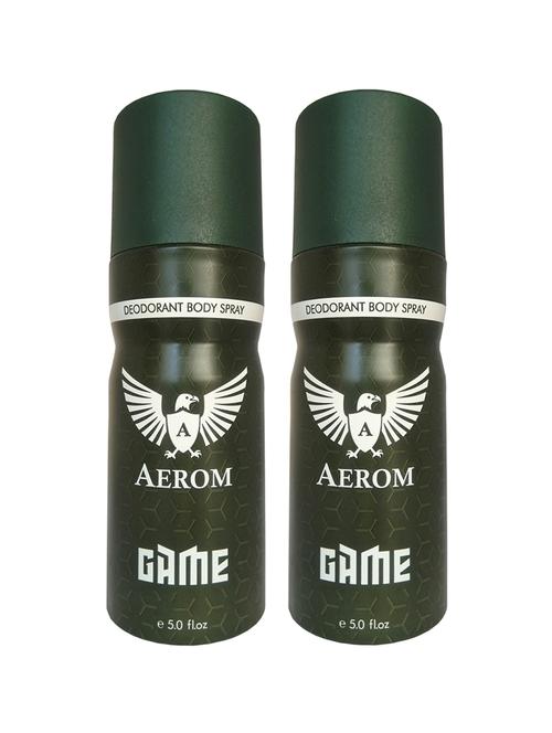 aerom game and game deodorant body spray for men, 300 ml (pack of 2) - 17982564 - Very Small Image - 1