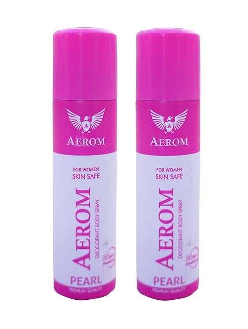 aerom pearl and pearl deodorant body spray for men and women, 300 ml (pack of 2) - 17982579 - Very Small Image - 1