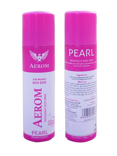 aerom pearl deodorant body spray for women, 150 ml (pack of 1) - 17982597 - Very Small Image - 1