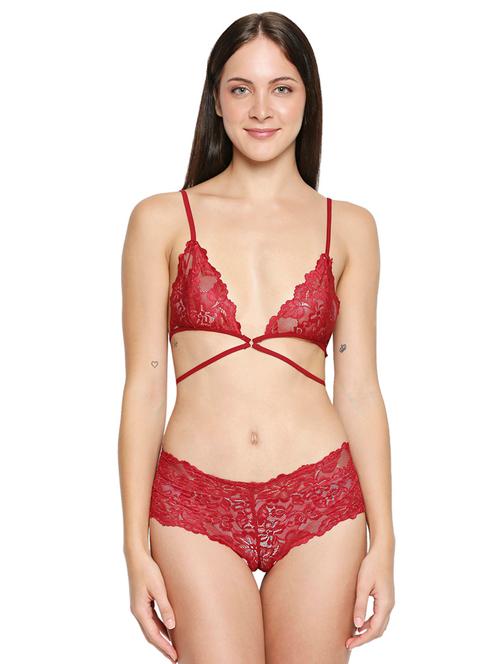 red lacedbabydoll - 17982780 - Very Small Image - 1
