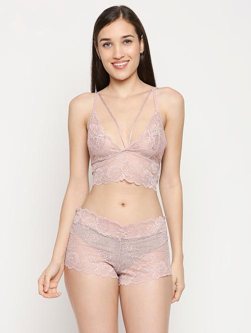 pink laced babydoll - 17982785 - Very Small Image - 1