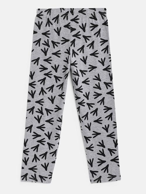 grey printed casual trouser - 17982859 - Very Small Image - 1