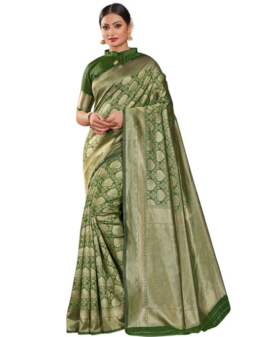 jacquard work woven saree with blouse - 17983769 - Very Small Image - 1