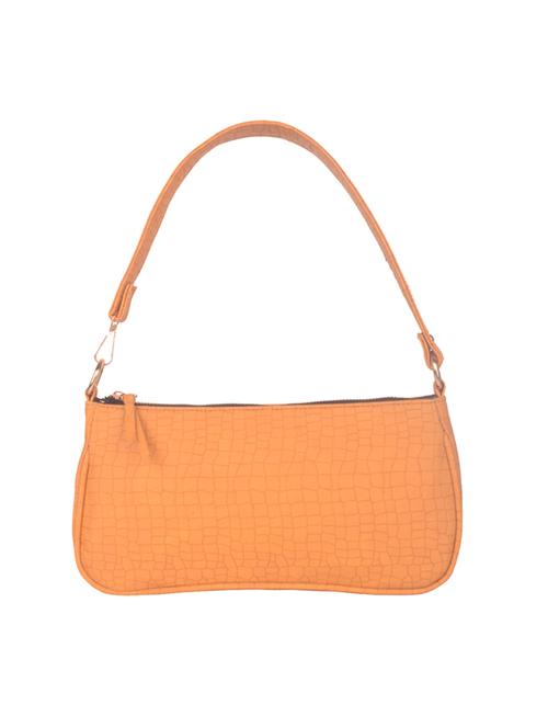 orange leatherette (pu) regular handbag - 17983969 - Very Small Image - 1