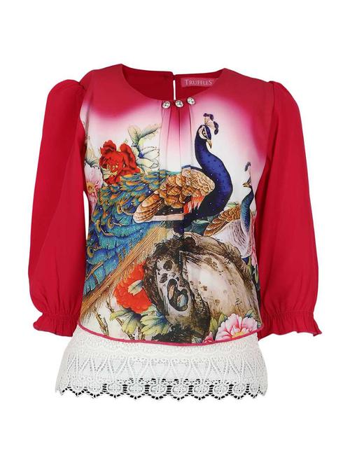 pink printed regular top - 17984864 - Very Small Image - 1