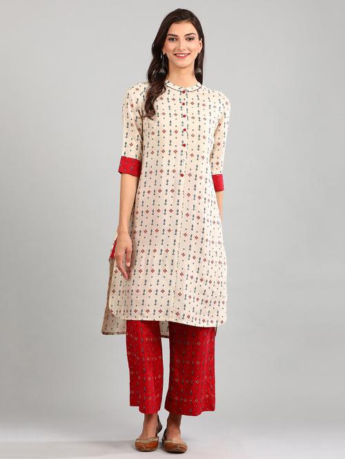 women's high-low kurta - 17985033 - Very Small Image - 1